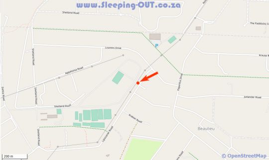 Map Lipizzaner Lodge in Kyalami  Midrand  Johannesburg  Gauteng  South Africa