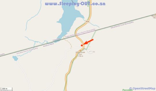 Map The Border Post in Northern Drakensberg  Drakensberg (KZN)  KwaZulu Natal  Zuid-Afrika