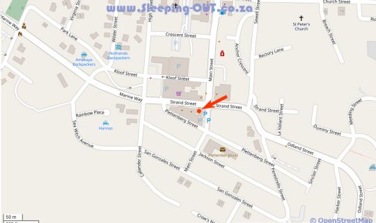 Map The Upper Deck Penthouse Plettenberg Bay in Plettenberg Bay  Garden Route  Western Cape  South Africa
