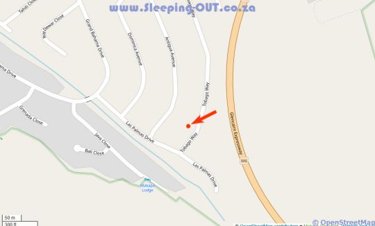 Map Capri Sands Luxury Guest House in Fish Hoek  False Bay  Le Cap  Western Cape  Afrique du Sud