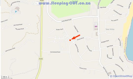 Map Tree Aloe Guest House in St Francis Bay  Cacadu (Sarah Baartman)  Eastern Cape  South Africa