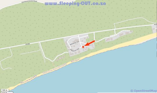 Map Oyster Cottage in Plettenberg Bay  Garden Route  Western Cape  Zuid-Afrika