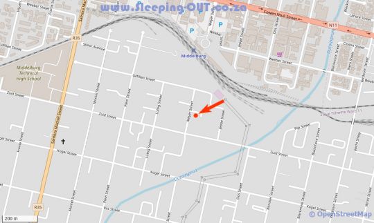Map Stay at 12 Guesthouse and Selfcatering in Middelburg (MP)  KwaMhlanga  Mpumalanga  Südafrika