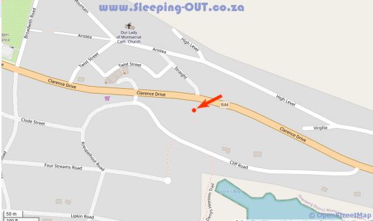 Map Jocks Bay View in Betty's Bay Overberg Western Cape Zuid-Afrika