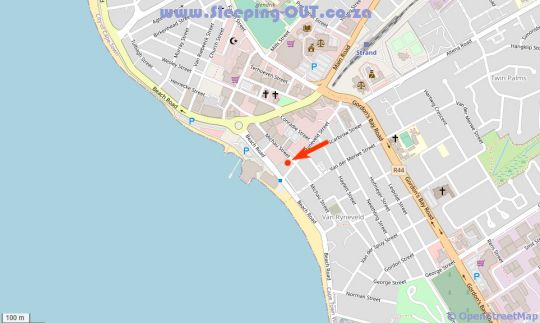 Map 73 on Beach in Strand  Helderberg  Western Cape  Suid-Afrika
