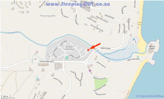 Map River Club 4262 in Plettenberg Bay  Garden Route  Western Cape  Afrique du Sud