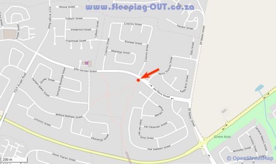 Map Kuiersaam Gastehuis in Secunda  Cosmos Country  Mpumalanga  Suid-Afrika