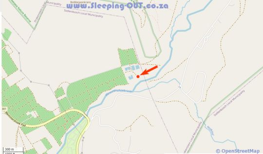 Map La Ferme in Franschhoek  Cape Winelands  Western Cape  South Africa