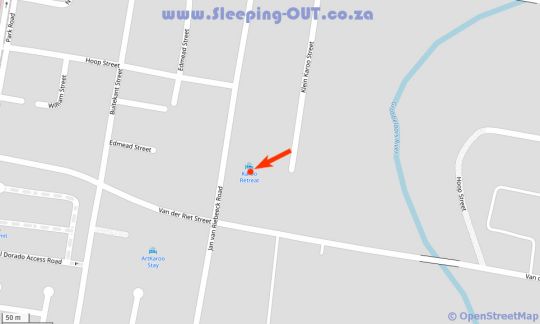 Map Karoo Retreat Gastehuis in Oudtshoorn  Klein Karoo  Western Cape  South Africa