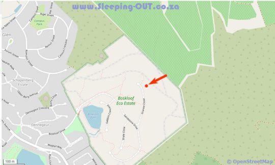 Map Vrede Self Catering in Somerset West  Helderberg  Western Cape  South Africa