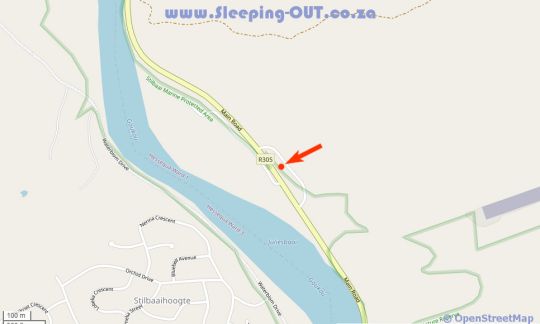 Map Stilbaai River Lodge in Stilbaai  Garden Route  Western Cape  Afrique du Sud