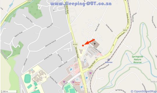 Map Pendennis in Hillcrest  Western Suburbs (DBN)  Durban and Surrounds  KwaZulu Natal  South Africa