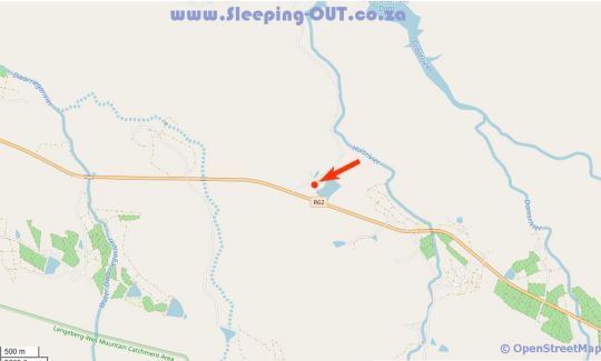 Map Ludicks Farm in Montagu  Breede River Valley  Western Cape  Südafrika