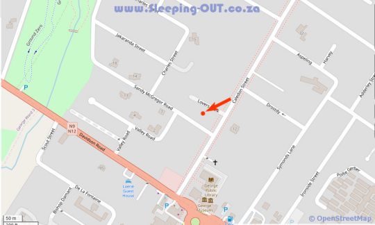 Map Atello Guesthouse in George  Garden Route  Western Cape  Suid-Afrika