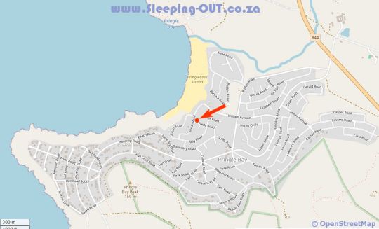 Map 82 Steps to the Beach in Pringle Bay  Overberg  Western Cape  Suid-Afrika