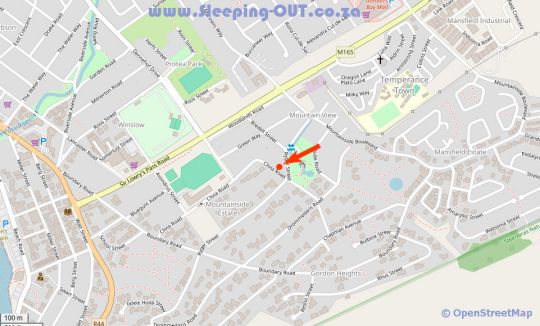 Map La Dolce Vita Gordons Bay in Gordon's Bay  Helderberg  Western Cape  Zuid-Afrika