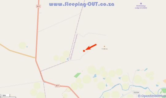 Map Sabella Bushveld Lodge in Marble Hall  Bushveld  Limpopo  Zuid-Afrika