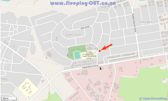 Map Urban Farm Haus in Rundu  Kavango  Namibia