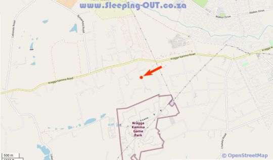 Map Wild Paradise Cottages in Kragga Kamma  Port Elizabeth / Gqeberha  Cacadu (Sarah Baartman)  Eastern Cape  South Africa