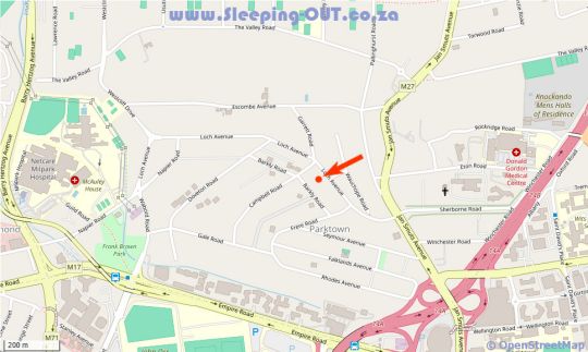 Map Elephant Outpost in Parktown North  Northcliff/Rosebank  Johannesburg  Gauteng  Zuid-Afrika
