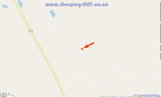 Map Manos Farm Stay in Montagu  Breede River Valley  Western Cape  Südafrika