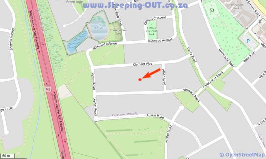 Map Cottage Studio in Bergvliet  Southern Suburbs (CPT)  Cape Town  Western Cape  South Africa