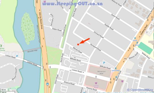Map Zonnekus Guesthouse in Milnerton  Blaauwberg  Cape Town  Western Cape  South Africa