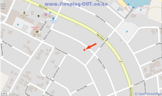 Map Hello Home Struisbaai in Struisbaai  Overberg  Western Cape  Afrique du Sud