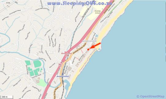 Map Beachfront Unit in Amanzimtoti in Amanzimtoti  South Coast (KZN)  KwaZulu Natal  Afrique du Sud