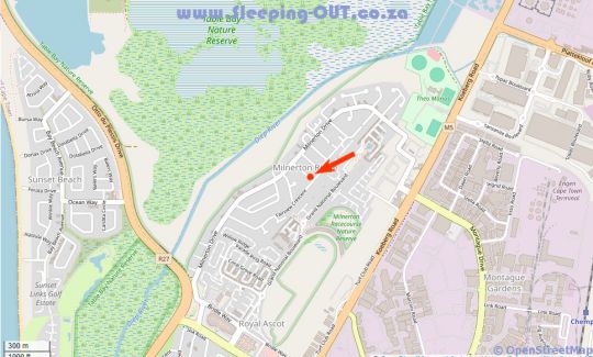 Map Cape Town 4U Guesthouse in Milnerton  Blaauwberg  Le Cap  Western Cape  Afrique du Sud