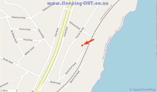 Map The Beach House Southport in Sea Park  South Coast (KZN)  KwaZulu Natal  Zuid-Afrika