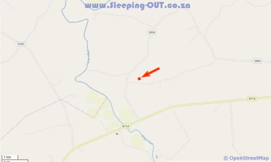 Map Vreugde Gasteplaas in Warden  Thabo Mofutsanyana  Free State  Zuid-Afrika