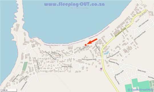 Map Sandpiper Paternoster in Paternoster  West Coast (WC)  Western Cape  Afrique du Sud