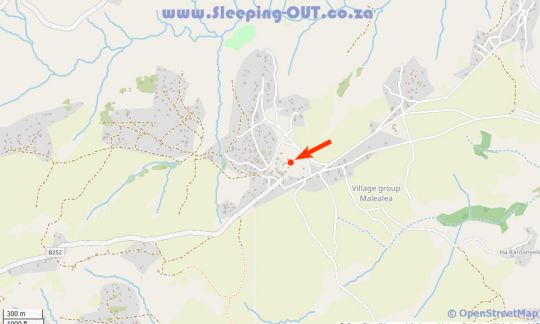 Map Malealea Lodge in Malealea  Mafeteng (District)  Lesotho