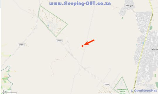 Map Simunye Private Game Reserve in Brits  Bojanala  North West  Zuid-Afrika