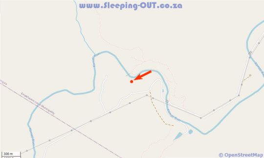 Map Riverbend on Komati in Machadodorp  Highlands  Mpumalanga  South Africa