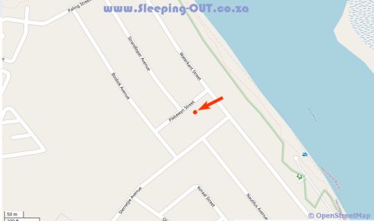 Map White Penguin in Stilbaai  Garden Route  Western Cape  South Africa