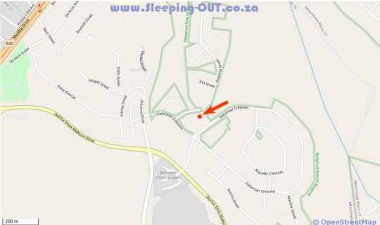 Map Willow Inn in Nelspruit  Lowveld  Mpumalanga  South Africa