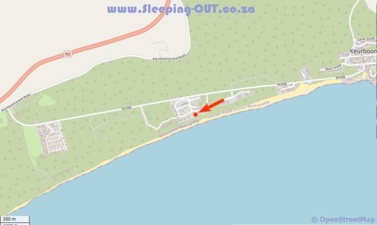 Map Pansy Shell Cottage in Plettenberg Bay  Garden Route  Western Cape  Zuid-Afrika