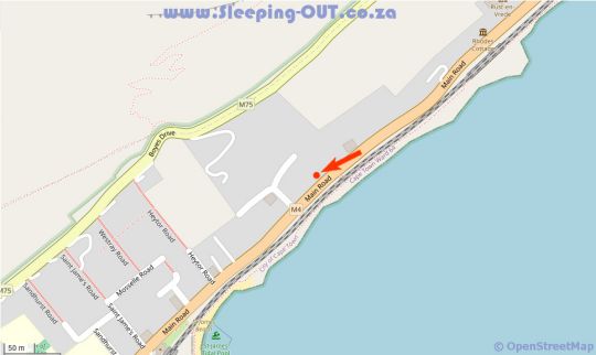 Map St James Beachfront Villa in St James  False Bay  Kaapstad  Western Cape  Zuid-Afrika