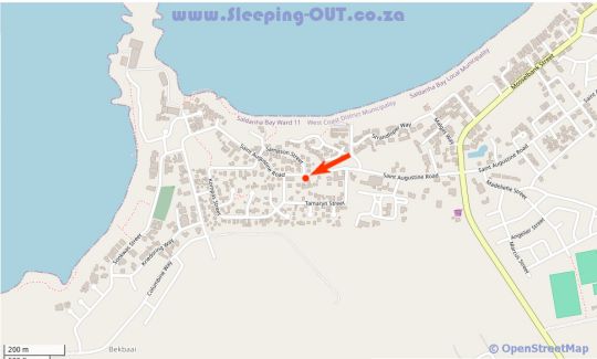 Map Sea Castle\'s Paternoster in Paternoster  West Coast (WC)  Western Cape  Suid-Afrika