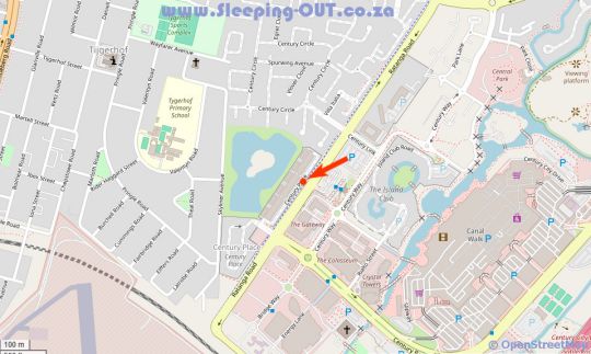 Map Century on Lake A45 in Century City  Blaauwberg  Kaapstad  Western Cape  Suid-Afrika