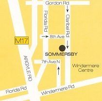 Map Sommersby Bed & Breakfast in Morningside (DBN)  Durban  Durban and Surrounds  KwaZulu Natal  Südafrika