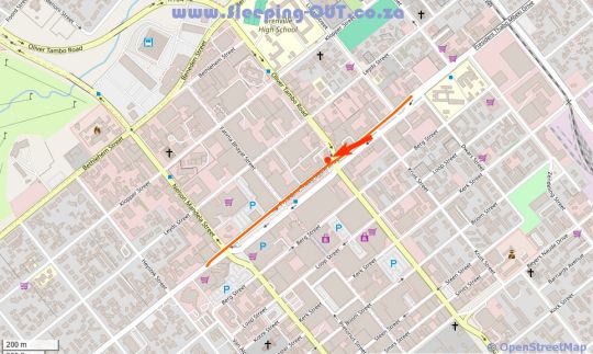 Map Ngraje Guest House in Rustenburg  Bojanala  North West  Zuid-Afrika