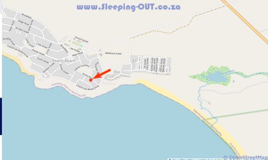 Map The-Ark B & B in Pearly Beach  Overberg  Western Cape  Zuid-Afrika