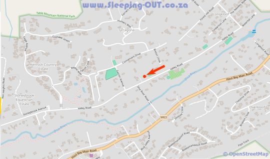 Map Vida Nova Retreat in Hout Bay  Atlantic Seaboard  Kaapstad  Western Cape  Suid-Afrika