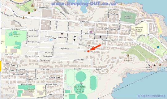 Map Seaview Holiday Villa in Mossel Bay  Garden Route  Western Cape  Südafrika