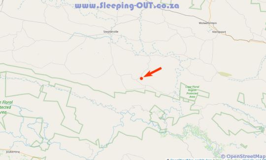 Map Shama Lodge  Adventure Centre in Steytlerville  Cacadu (Sarah Baartman)  Eastern Cape  Suid-Afrika