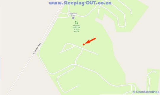 Map Bluebell House @799 in Dullstroom  Highlands  Mpumalanga  South Africa