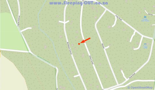 Map Chui House in Marloth Park  Kruger National Park (MP)  Mpumalanga  South Africa